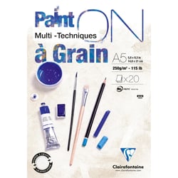 Bloc dessin multi techniques - 20 feuilles - A5 - Paint On