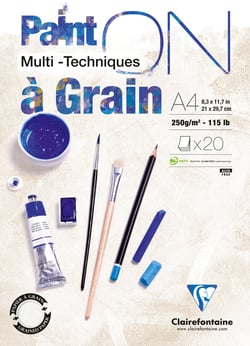 Bloc dessin multi techniques - 20 feuilles - A4 - Paint On