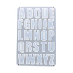 Moule en silicone - abc majuscules - Jesmonite