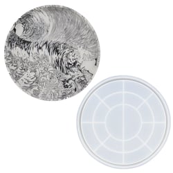 Moule en silicone - Plat rond - Jesmonite