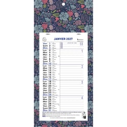 Calendrier mural civil 2026 Exacompta - 12 mois - Mini Labo - 41 x 19 cm - Modèles aléatoires - Vendu à l'unité