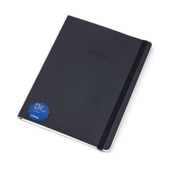 Carnet A4  -ligné - 192 pages - noir - Cultura
