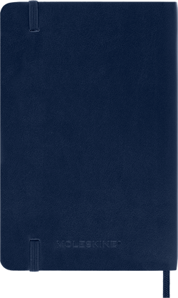 Carnet - 9 x 14 cm - Moleskine - 192 pages lignées - couverture souple - bleu saphir