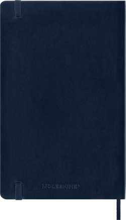 Carnet - 13 x 21 cm - Moleskine - 192 pages unies - couverture souple - bleu saphir