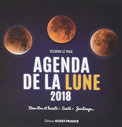 Agenda de la lune 2018