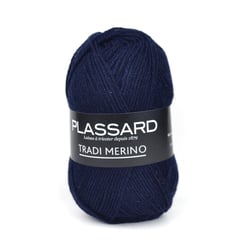 Pelote de fil à tricoter - Plassard - Tradi Merino - Marine 27