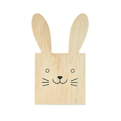 Pot à crayon lapin - bois – 15 x 15 x 15 cm – Collection Pâques enfants – Créalia
