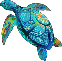 Puzzle Rainbow Wooden – Tortue – 125 pièces