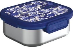 Quokka - Lunchbox acier inox - fleurs bleues