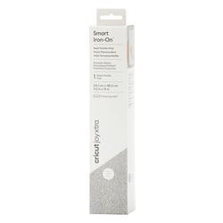 Vinyle thermocollant Cricut Joy Xtra™ - Smart Iron-On™ Prismatique pailleté - Argent - 24,1 x 48,3 cm