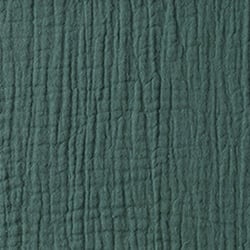 Coupon de tissu en double gaze Domotex - Uni - Coton - Eucalyptus - 100 x 130 cm
