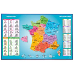 Sous-main rigide PVC France - 37,5 x 57,5cm 