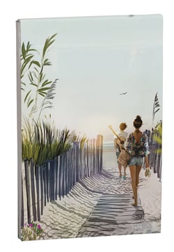 Bloc shopping Clairefontaine - Sophie Griotto - 50 feuillets détachables - Plage - 8 x 11,5 cm - 90 g/m²