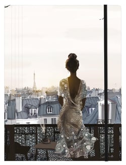 Chemise à élastique A4 carton Clairefontaine - 3 rabats - Paris - Sophie Griotto