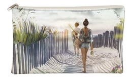 Trousse plate 1 compartiment Clairefontaine - Plage - Sophie Griotti