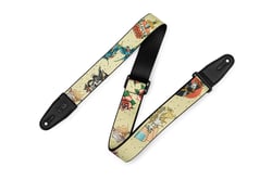 Levy's MP2TAT-005 - Sangle de guitare en polyester - 5 cm - Imprimés Tatouages old school