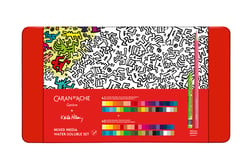 Coffret pastels et crayons aquarellables - Caran d'Ache - Keith Haring