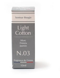 Parfum bougie - Light Cotton n°03 - 10 ml - Créalia 
