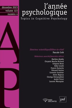 Revue L'année psychologique