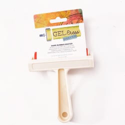 Gel Press - Brailleur en Caoutchouc Dur Blanc 10,16cm