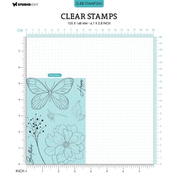 Studio Light - Blooming Butterfly Tampons Transparents Birthday Butterfly