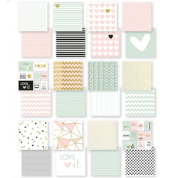 Vaessen Creative - Love It Bloc de papier recto verso 30.5x30.5cm
