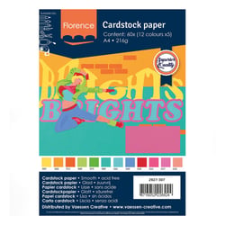 Florence - Papier Cartonné Lisse A4 12x5 Brights