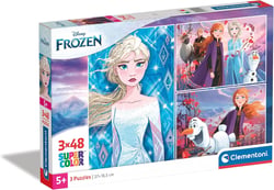 Puzzles 48 pièces - La Reine des Neiges - 3 pièces