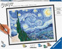 Peinture au numéro Ravensburger - CreArt - Van Gogh - La nuit étoilée -  30 x 40 cm
