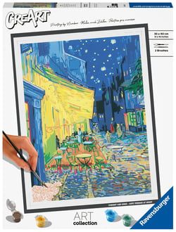 Peinture au numéro Ravensburger - CreArt - Van Gogh : la terrasse du café le soir - 30 x 40 cm