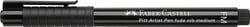 Feutre Faber-Castell - Pointe médium - Pitt - noir - Artist pen Fude