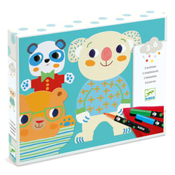 Coffret coloriage Djeco - Animaux - 3 pièces