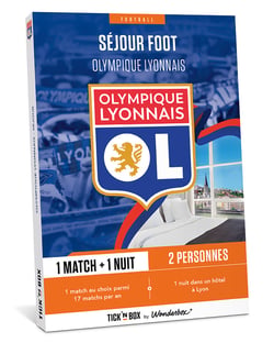 Coffret cadeau Tick'nBox - Olympique Lyonnais séjour - 2 personnes 