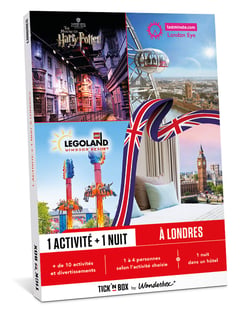 Coffret cadeau Tick'nBox - Séjour activité à Londres - 1 à 4 personnes