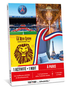Coffret cadeau Tick'nBox - Séjour activité à Paris - 1 à 4 personnes 