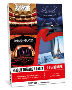 Coffret cadeau Tick'nBox - Séjour théâtre à Paris - 2 personnes 