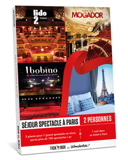 Coffret cadeau Tick'nBox - Séjour Spectacle à Paris - 2 personnes 