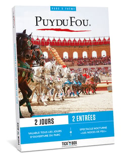 Coffret cadeau Tick'nBox - Puy du Fou 2J - 2 adultes 