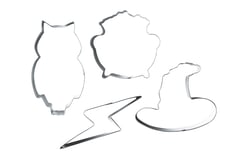 Lot de 4 emporte-pièces ScrapCooking® - Sorcier