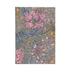 Carnet a couverture rigide morris chevrefeuille rose - midi - ligne - 144 p.