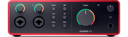 Focusrite Scarlett 4I4 4th Gen - Interface audio USB - Rouge
