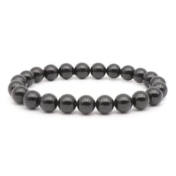Bracelet Camille Ambiance Nature - Tourmaline noire - Boule 8mm