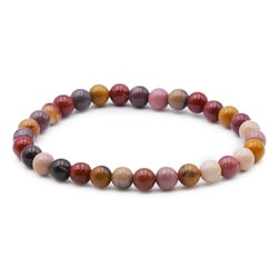 Bracelet Camille Ambiance Nature - Jaspe Mokaite - Boule 6 mm