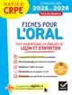 CRPE - Fiches pour l'oral - Tout pour réussir les épreuves de leçon et d'entretien (édition 2025/2026)