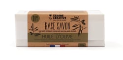 Base de savon enrichie en huile d'olive - 500g - Créalia