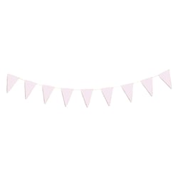 Guirlande fanions festonnés Tim & Puce Factory - rose pastel et or - 3 m