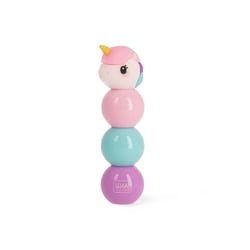 Surligneur 3-en-1 Legami - Licorne - Rose, bleu, violet - Pointe biseauté