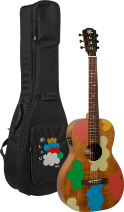 Lâg Signature Vianney Edition Limitée Téléthon - Guitare folk électroacoustique - Parlor - Naturel