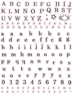 Set de tampons Alphabet - Artemio