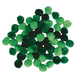 Lot de 60 pompons Rayher - Ø 1,5 cm - Assortiment vert